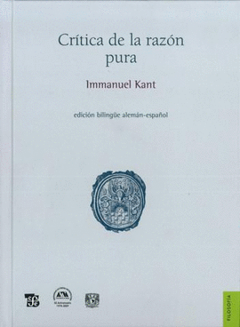 CR�TICA DE LA RAZ�N PURA
