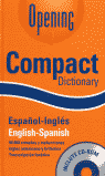 OPENING COMPACT DICTIONARY ESPA�OL INGLES / ENGLISH SPANISH ***OPENING