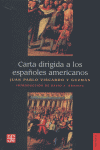 CARTA DIRIGIDA A LOS ESPA�OLES AMERICANOS