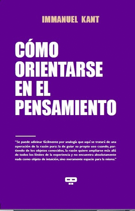 C�MO ORIENTARSE EN EL PENSAMIENTO  (IMPORTADO ESPA�A)